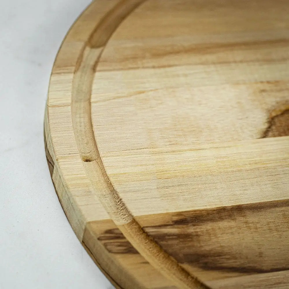 TAGLIERE DA PORTATA ROTONDO IN TEAK - PICCOLO