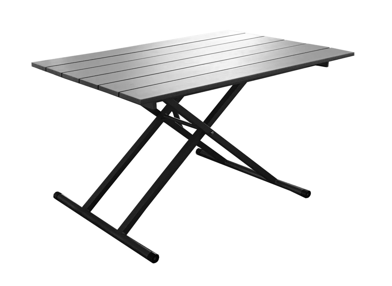 TAVOLO TRASFORMABILE 120X75CM GRIGIO