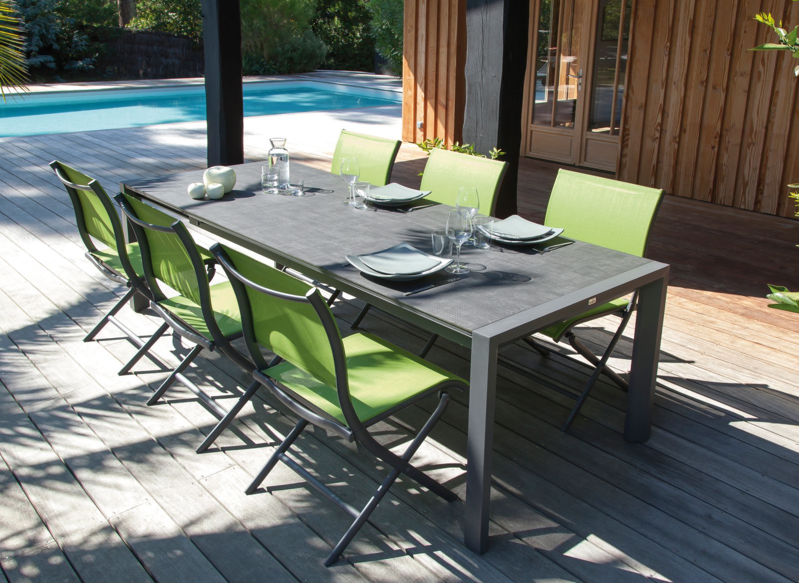 TAVOLO MILO ALLUNGABILE 190/260X90 ANTRACITE