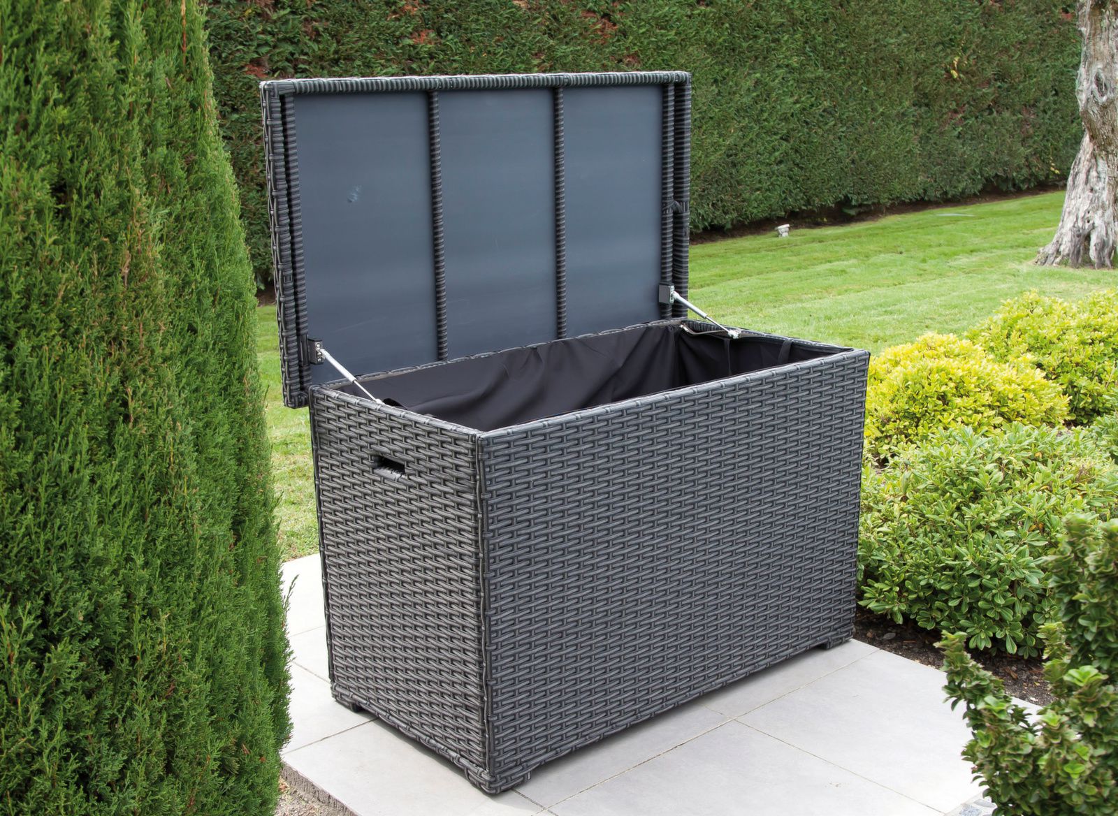 BAULE HAVANA IN ALLUMINIO/INTRECCIATO 132CM