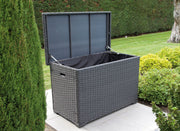 BAULE HAVANA IN ALLUMINIO/INTRECCIATO 132CM