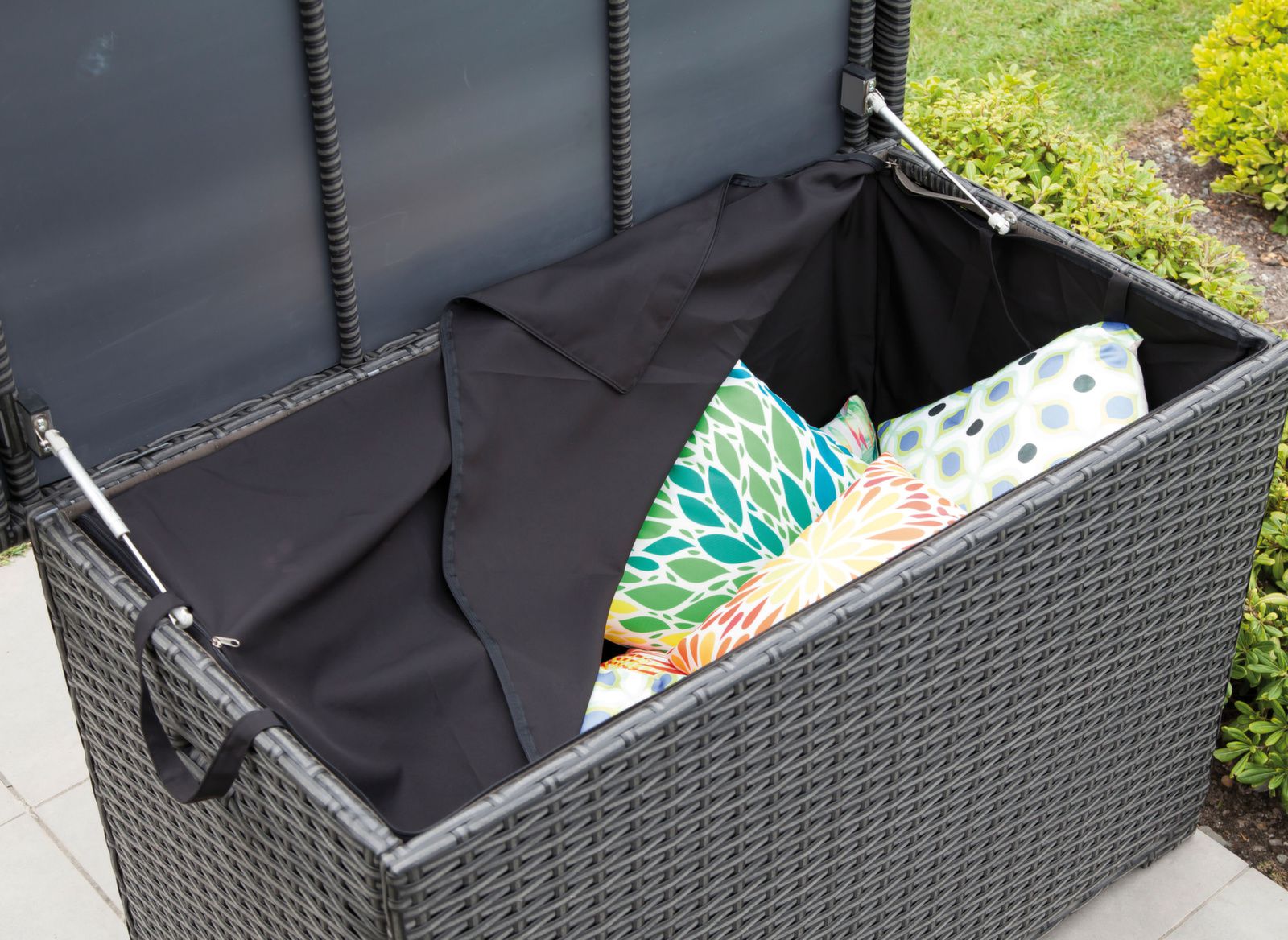 BAULE HAVANA IN ALLUMINIO/INTRECCIATO 132CM