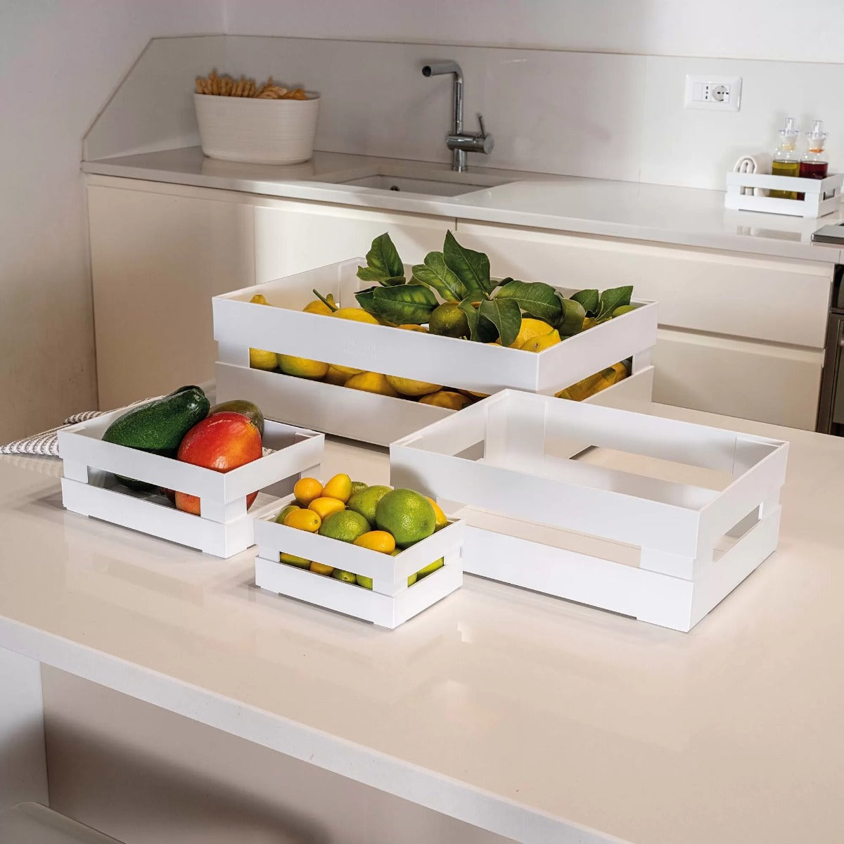 CASSETTA S TIDY&STORE GRIGIA 15,3 X 11,2 X 7 CM