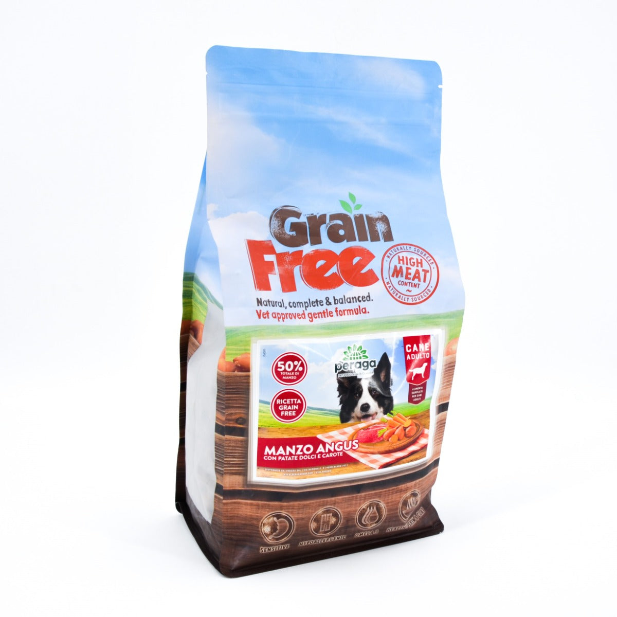 CROCCHETTE PERAGA GRAIN FREE PER CANE ADULTO 2KG MANZO ANGUS
