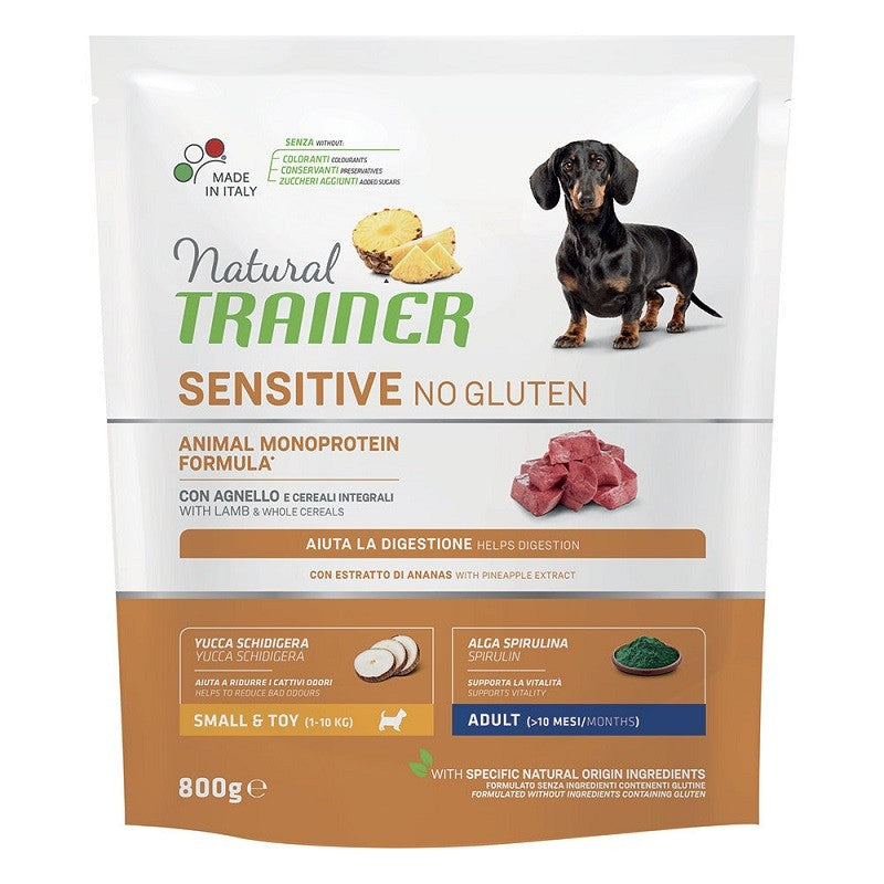 CROCCHETTE CANE ADULTO SMALL&TOY NATURAL SENSITIVE AGNELLO 800GR