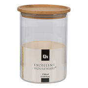 BARATTOLO PER CAFFE' IN VETRO/BAMBU 1700ML