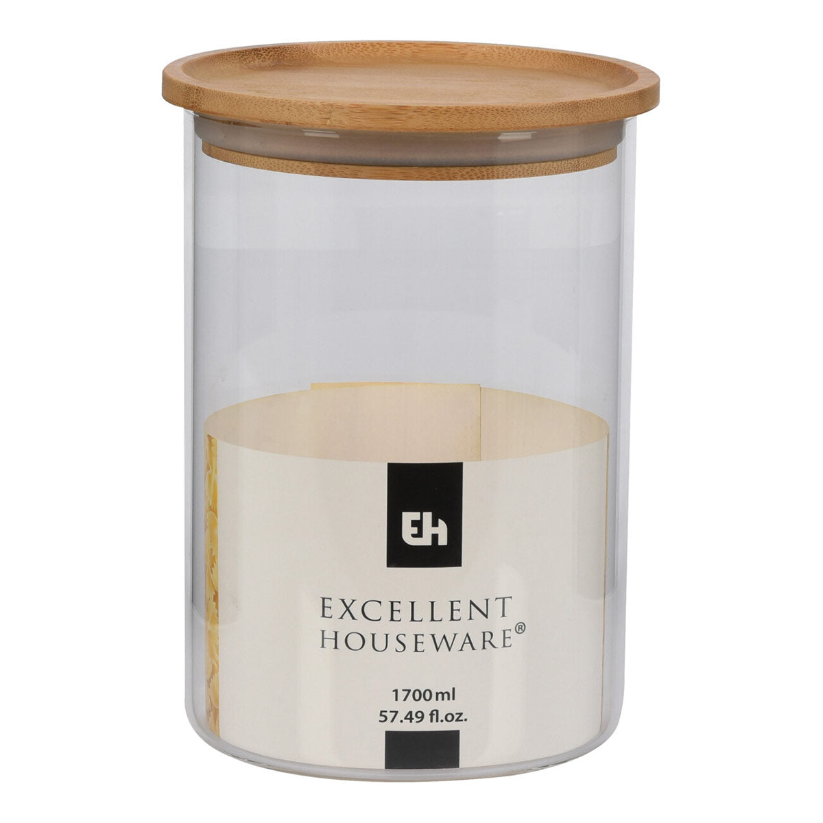BARATTOLO PER CAFFE' IN VETRO/BAMBU 1700ML
