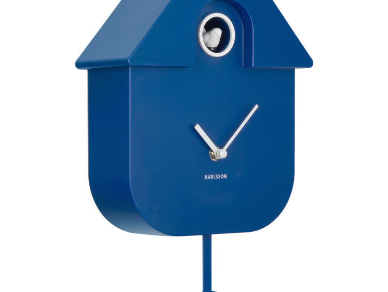 Orologio da Parete Modern Cuckoo Blu Cobalto Karlsson