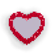 Specchio Pixel Cuore 55,5x51,5x4cm Rosso Seletti