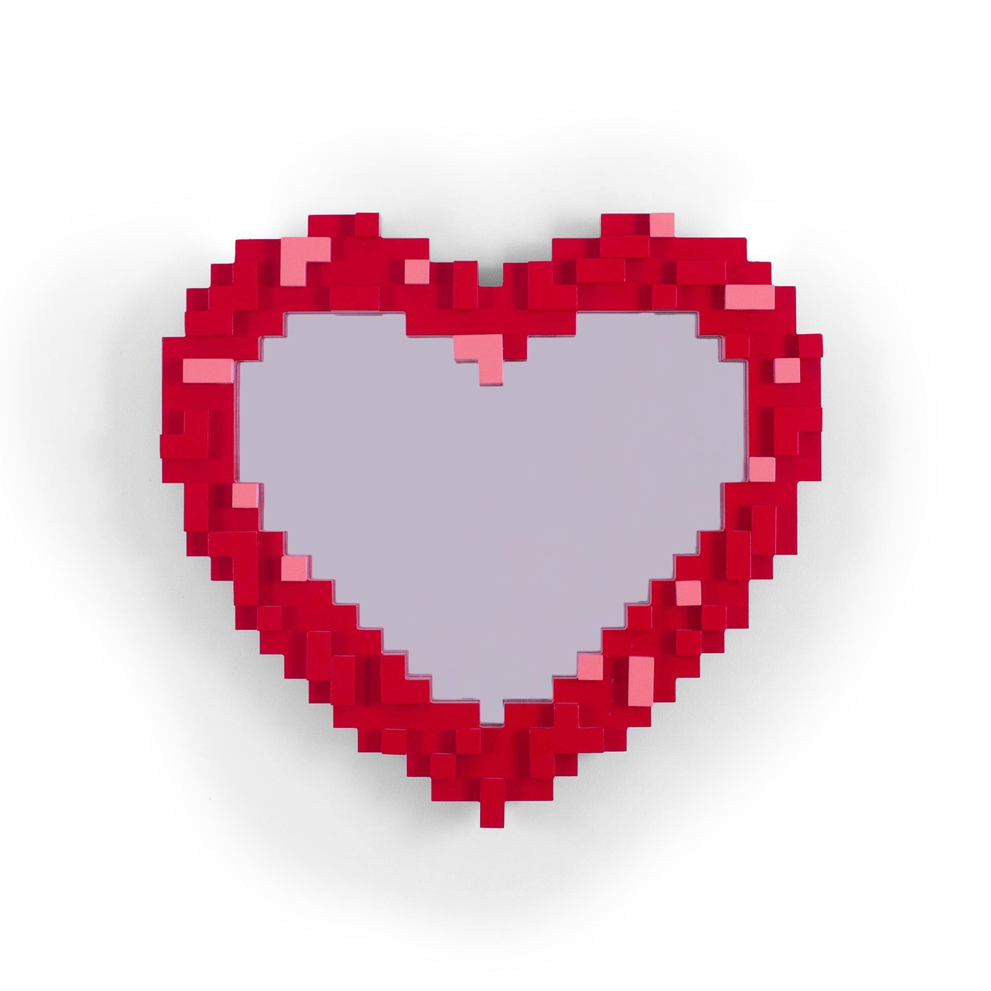 Specchio Pixel Cuore 55,5x51,5x4cm Rosso Seletti