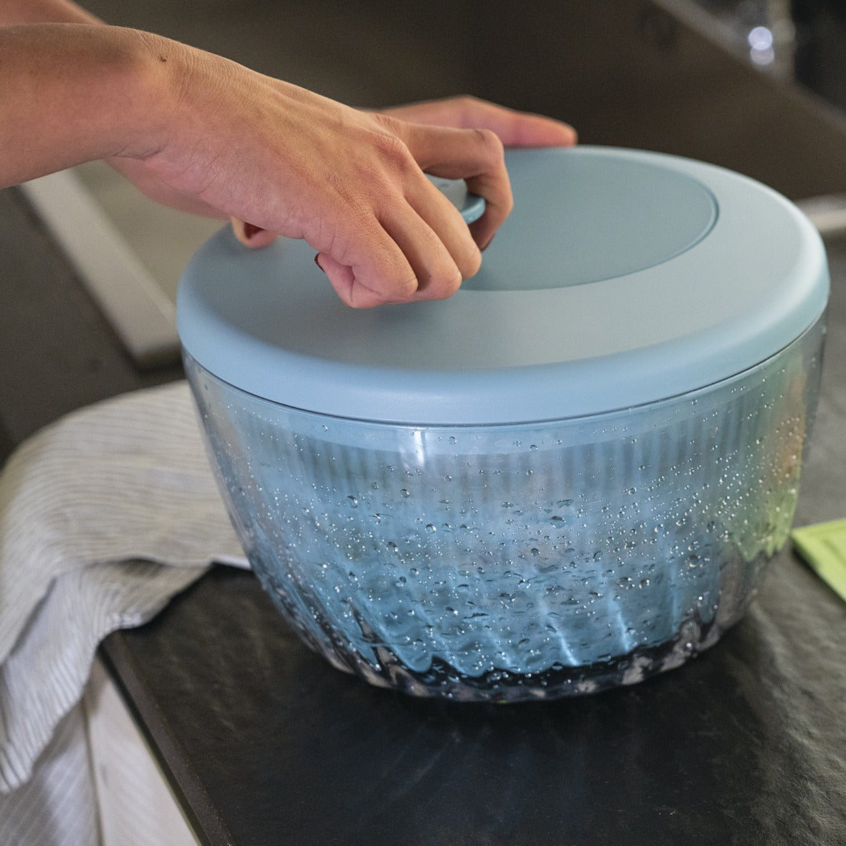 CENTRIFUGA INSALATA D.26 SPIN&STORE BLU MAT