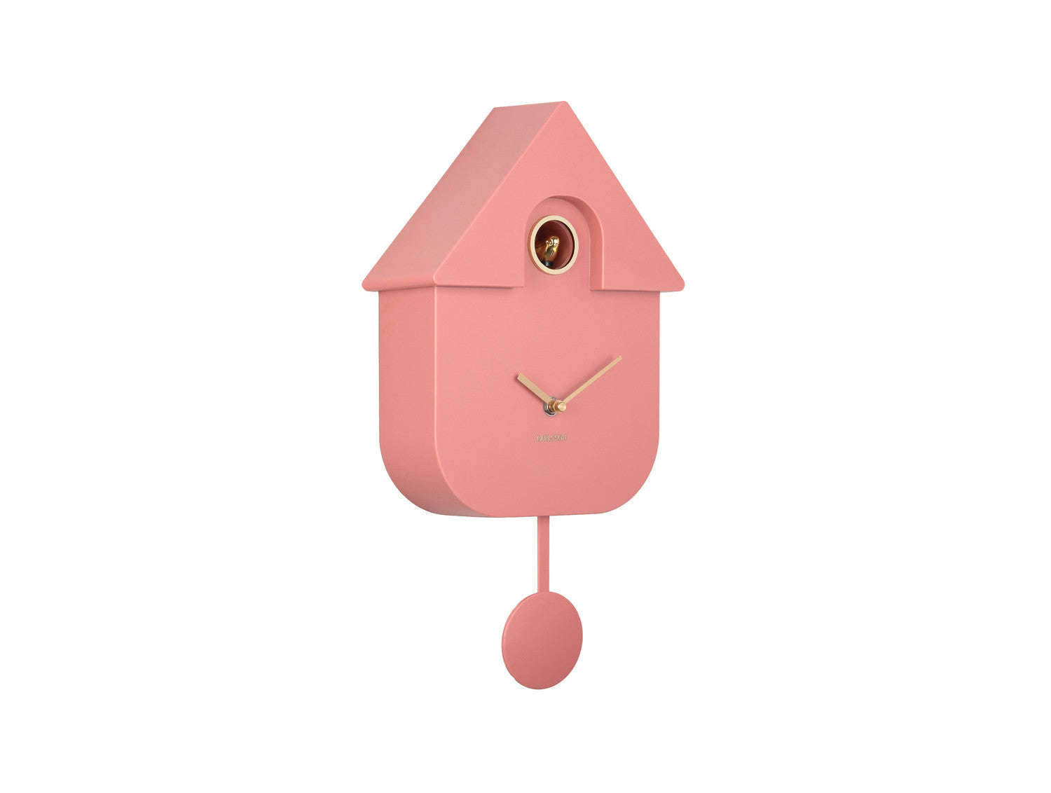 Orologio da Parete Modern Cuckoo 21,5x41x8,5cm Rose Tan e Oro Karlsson