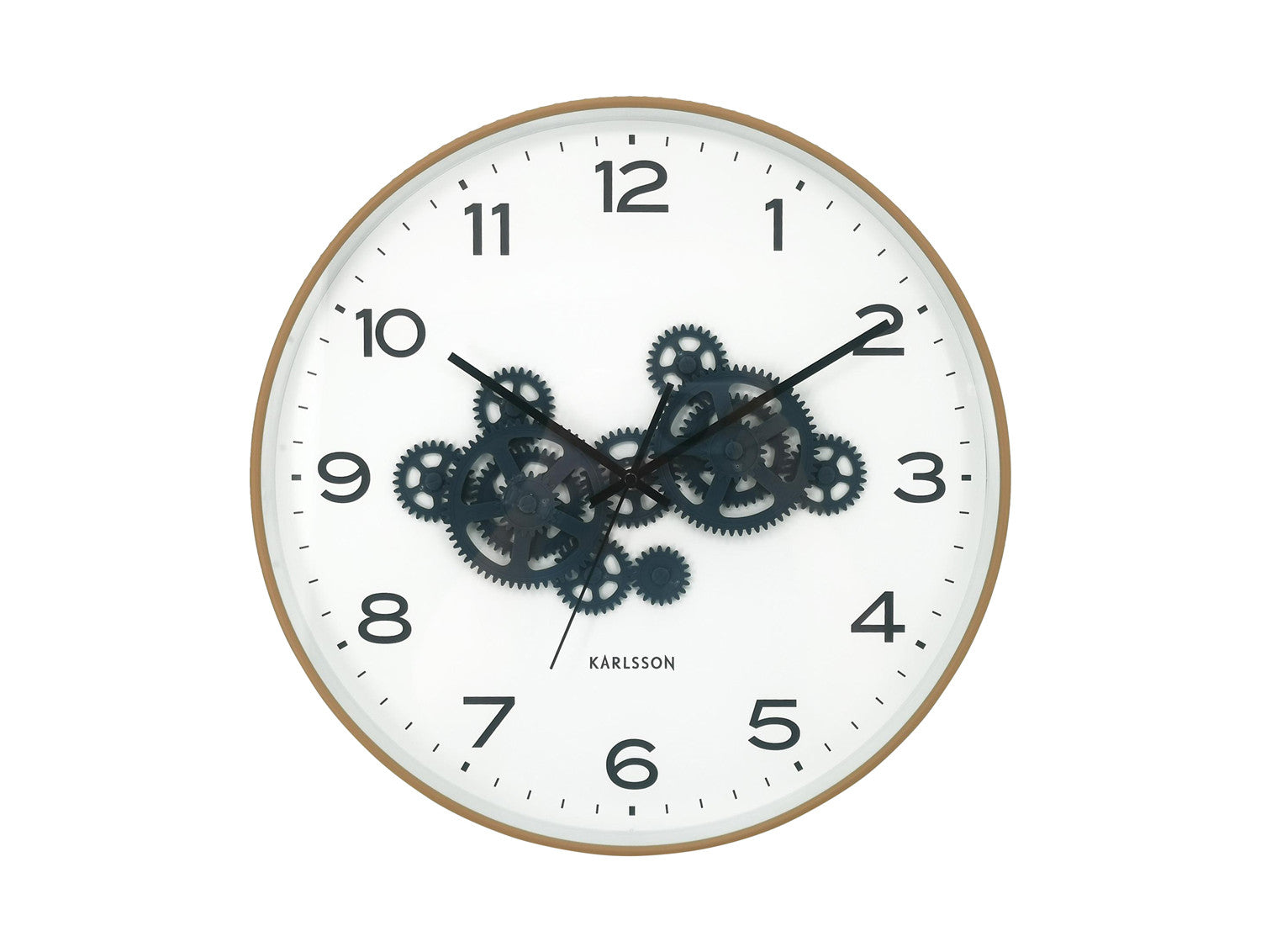 Orologio da Parete Open Gear D40cm Giallo Ocra e Blu Scuro Karlsson