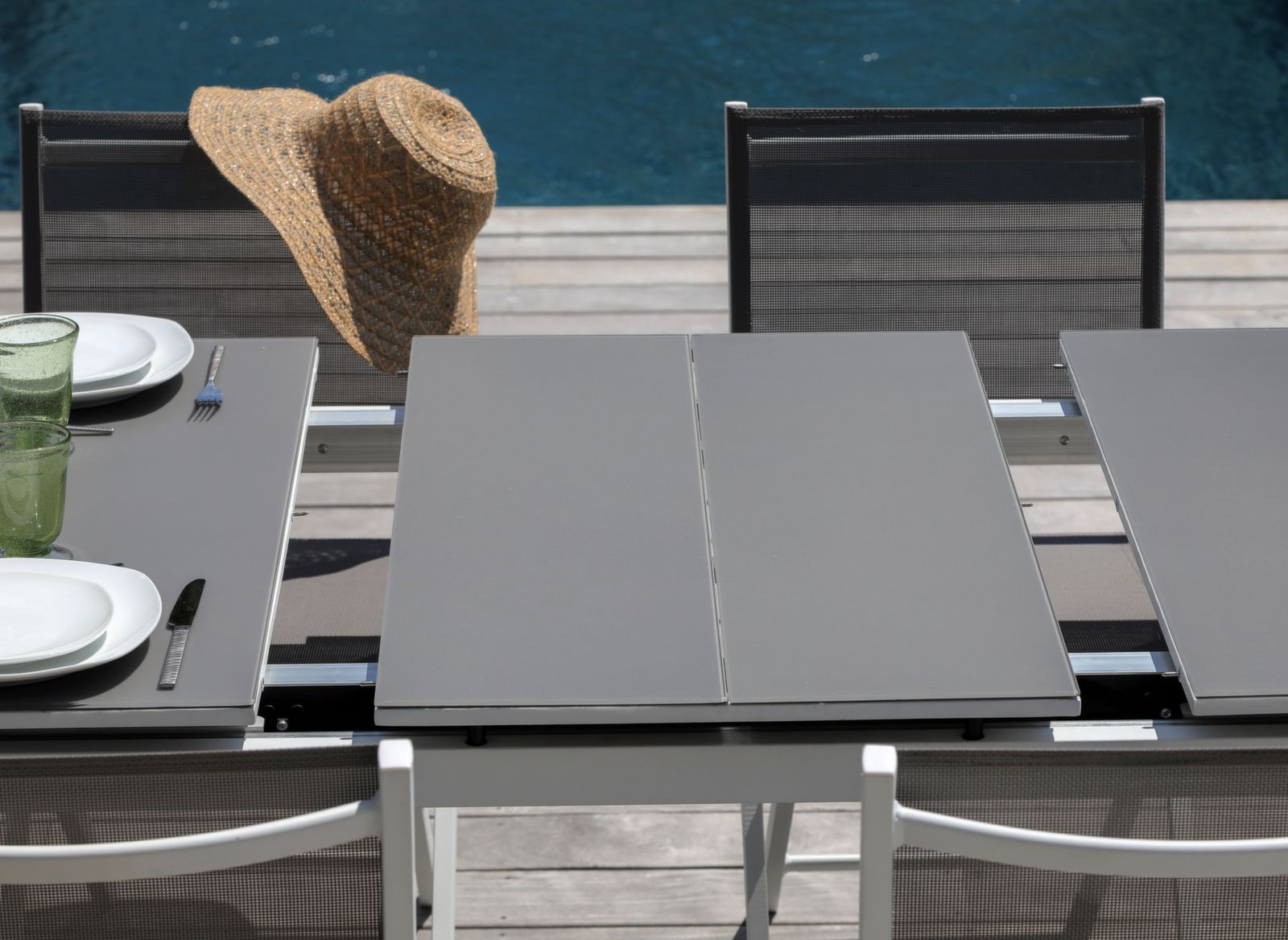 TAVOLO ONDINE ALLUNGABILE 160/213X90 BIANCO/TALPA