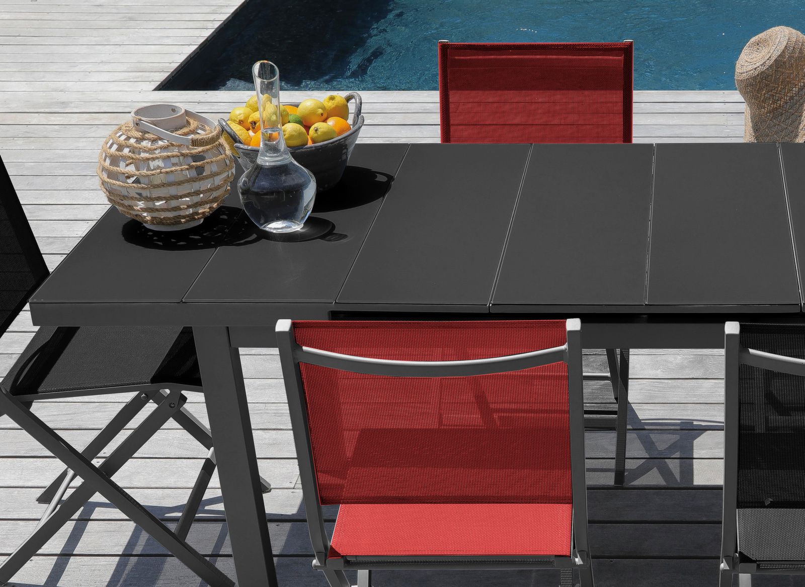 OFFERTA TAVOLO ONDINE 160/213X90 CON 4 POLTRONE MILAN GRIGIO