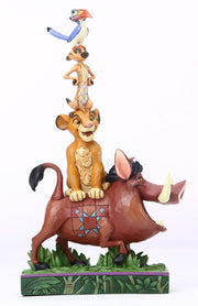 Pumbaa e i Suoi Amici che Formano una Torre 20,3 cm Disney Traditions