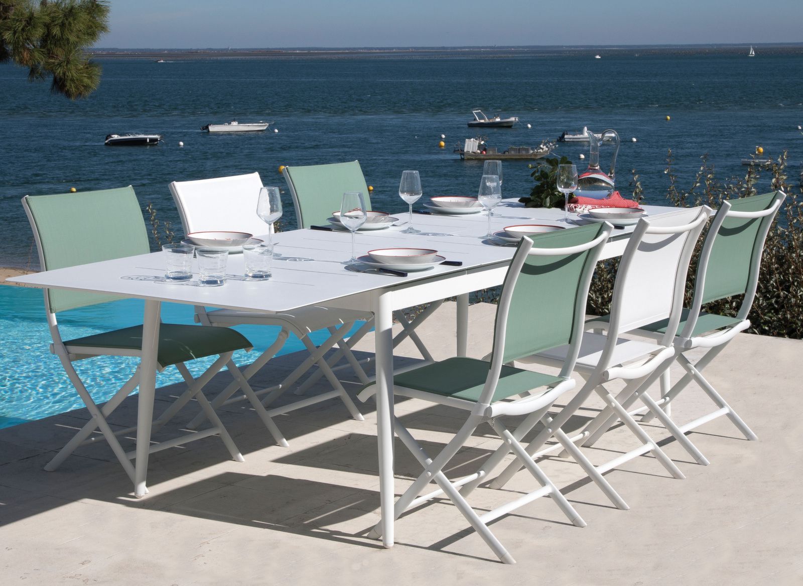 TAVOLO ALLUNGABILE 200/300X100 BLANC DUBLIN