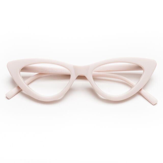 OCCHIALE DA LETTURA A GATTO 3.00 BIANCO - CAT EYE