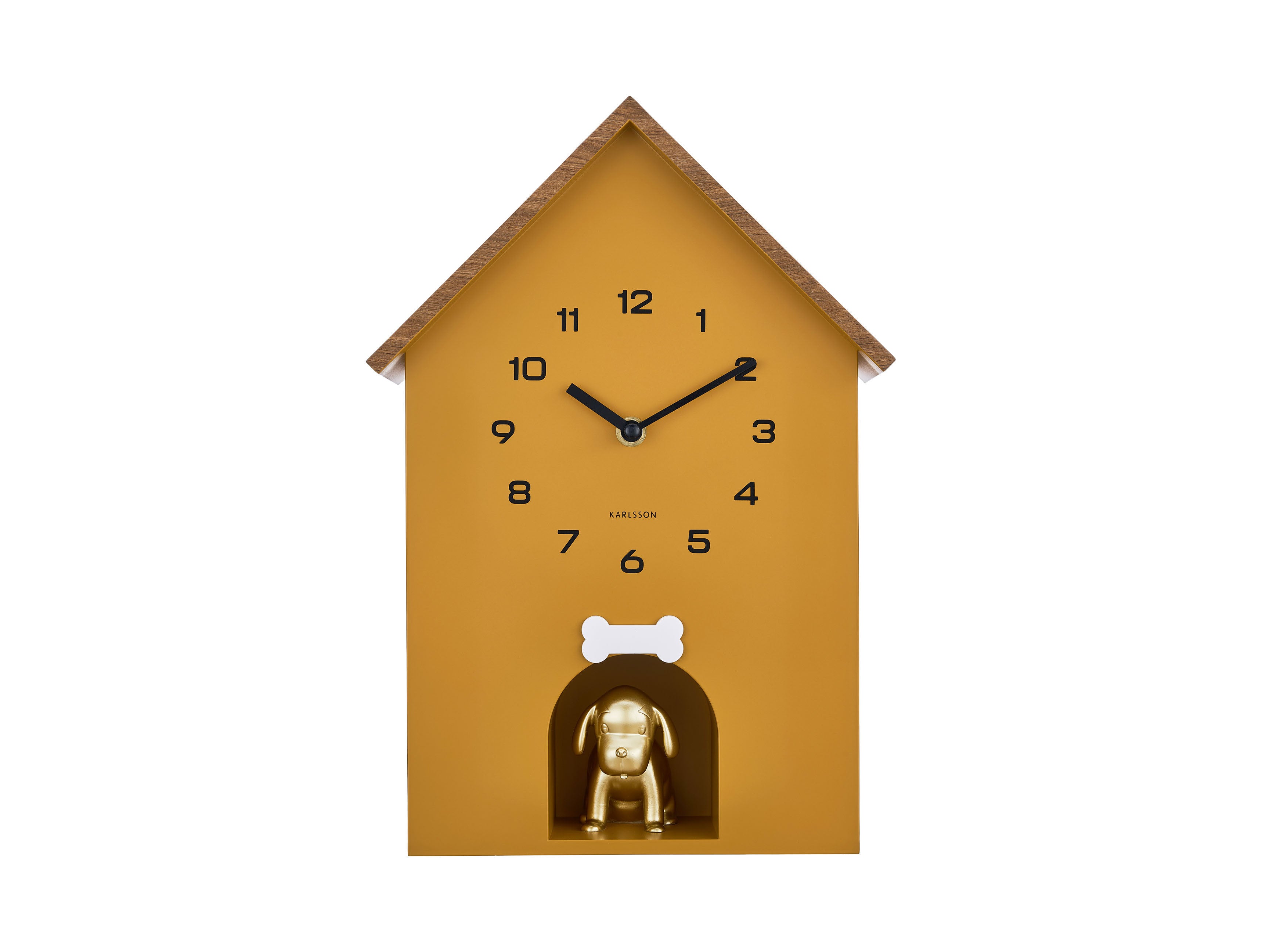 Orologio da Parete Dog House Giallo Ocra Karlsson