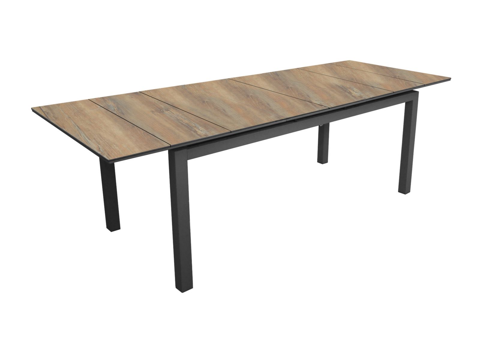 TAVOLO TAHAA ALLUNGABILE 180/240X90 GRAFITE/LEGNO