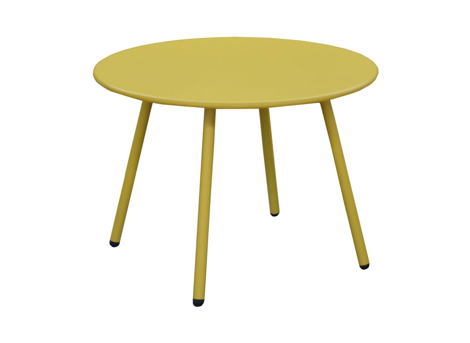 TAVOLO BASSO RIO GIALLO MOSTARDA Ø50CM