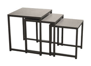 SET TAVOLINI AD INCASTRO ALU GRIGIO GIGOGNE