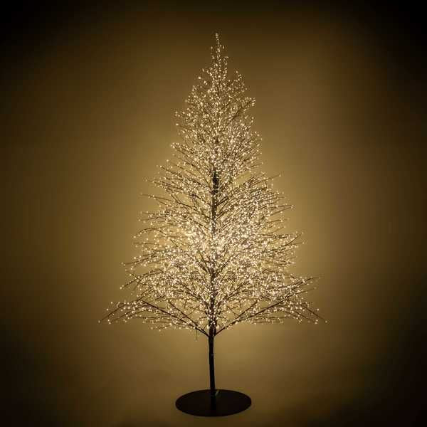 Albero 6590 LED Bianco Caldo Diam 180x300h cm