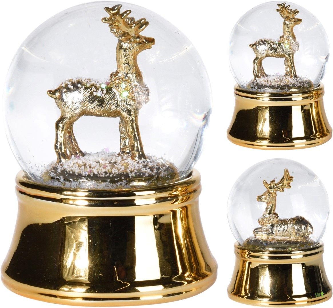 SFERA ACQUA NATALIZIA CON RENNA 6.5CM ASSORTITA