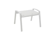SGABELLO ELEGANCE BIANCO IMPILABILE IN ALLUMINIO
