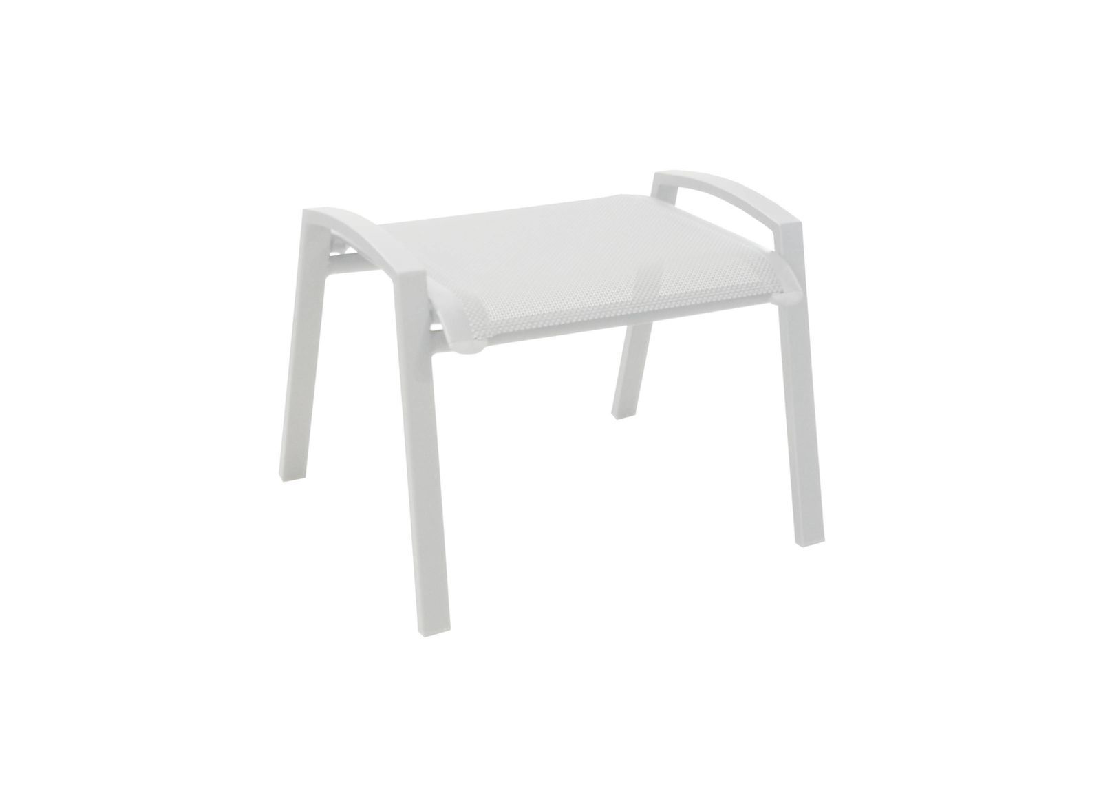 SGABELLO ELEGANCE BIANCO IMPILABILE IN ALLUMINIO