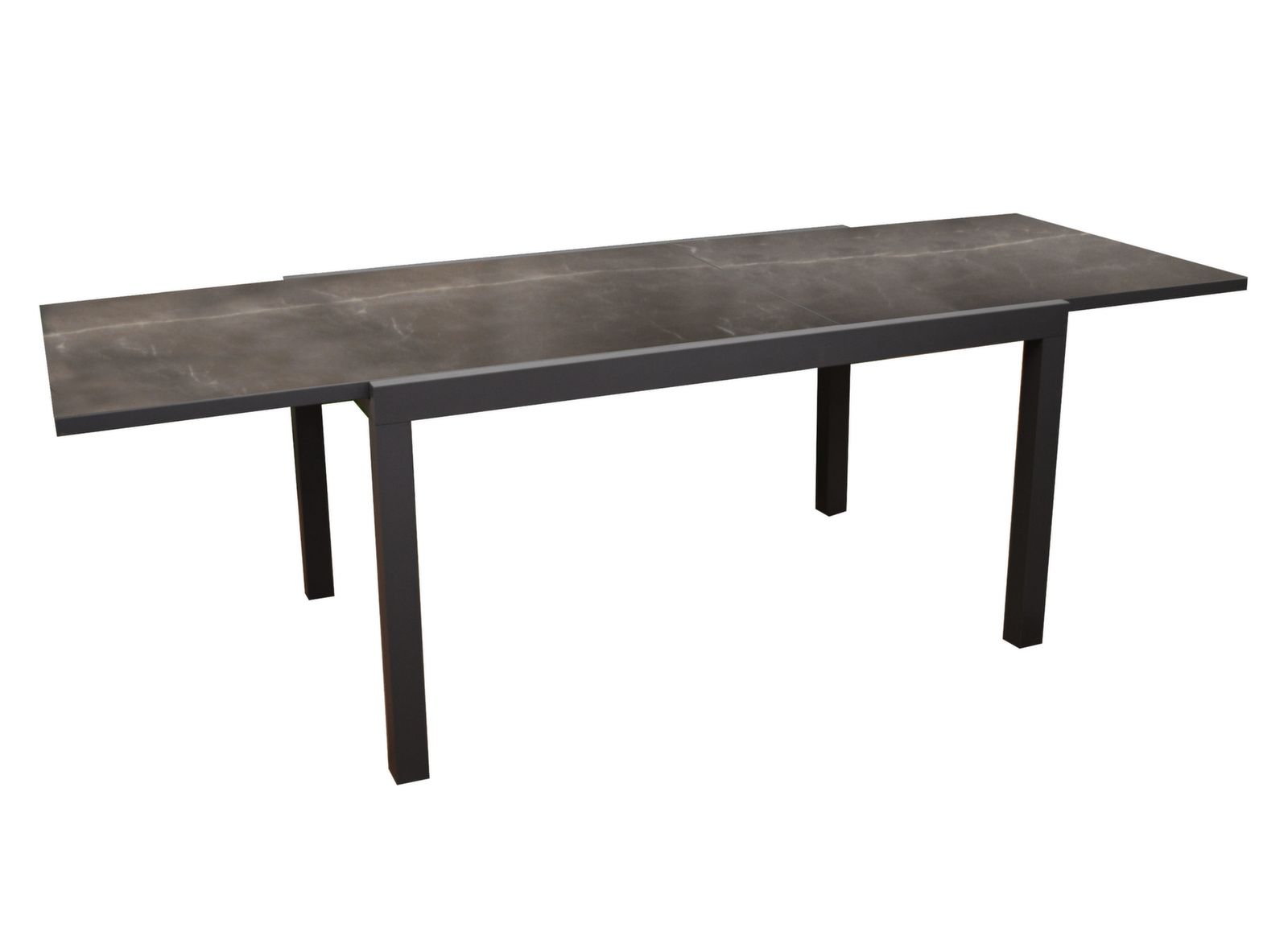 TAVOLO LISA ALLUNGABILE IN CERAMICA KEDRA 160/260X107CM GRAFITE/KRON