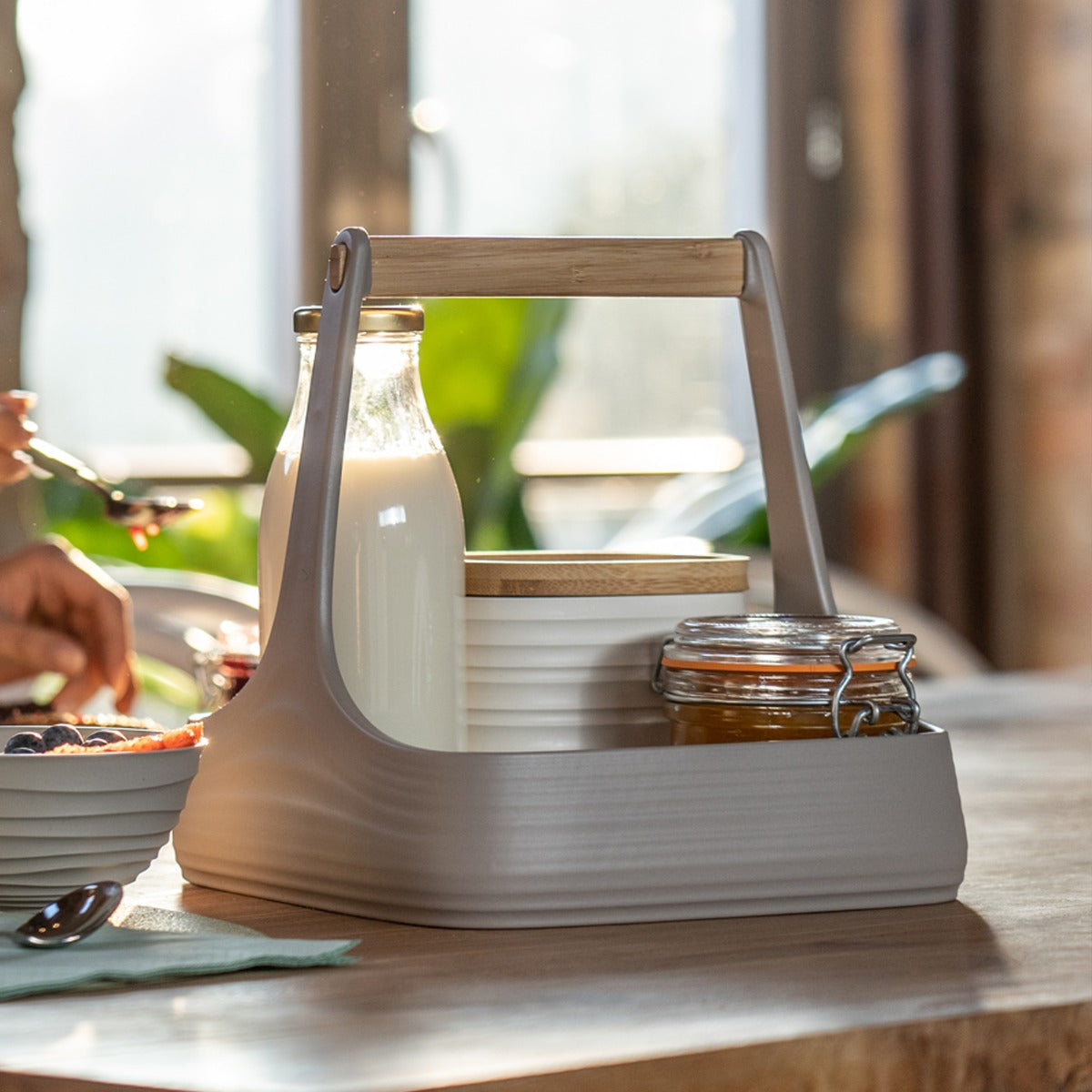 ORGANIZER DA TAVOLA/CUCINA 'ALL TOGETHER' BIANCO LATTE