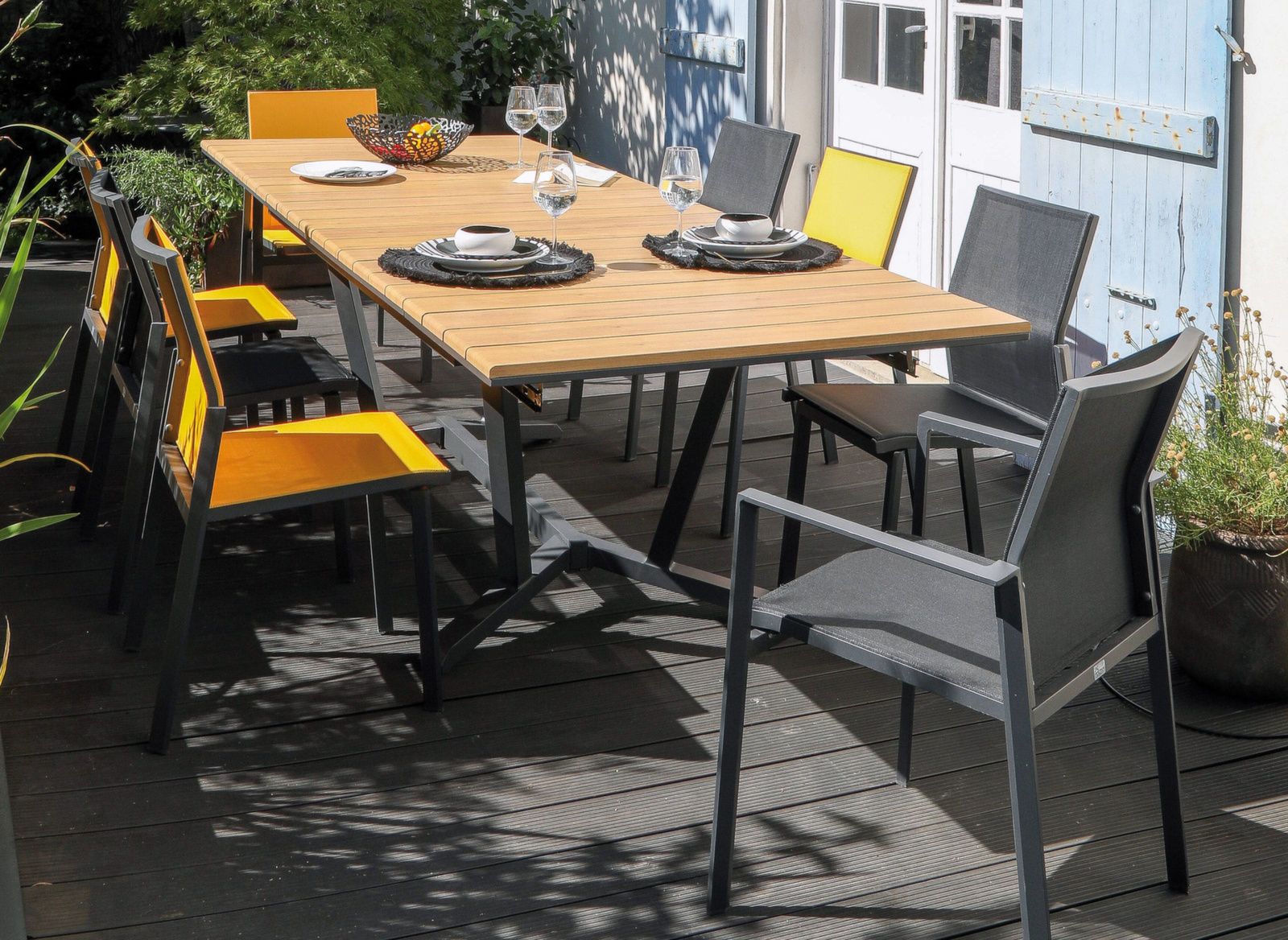 TAVOLO ALLUNGABILE DARWIN 174/224/274/X100CM GRAFITE