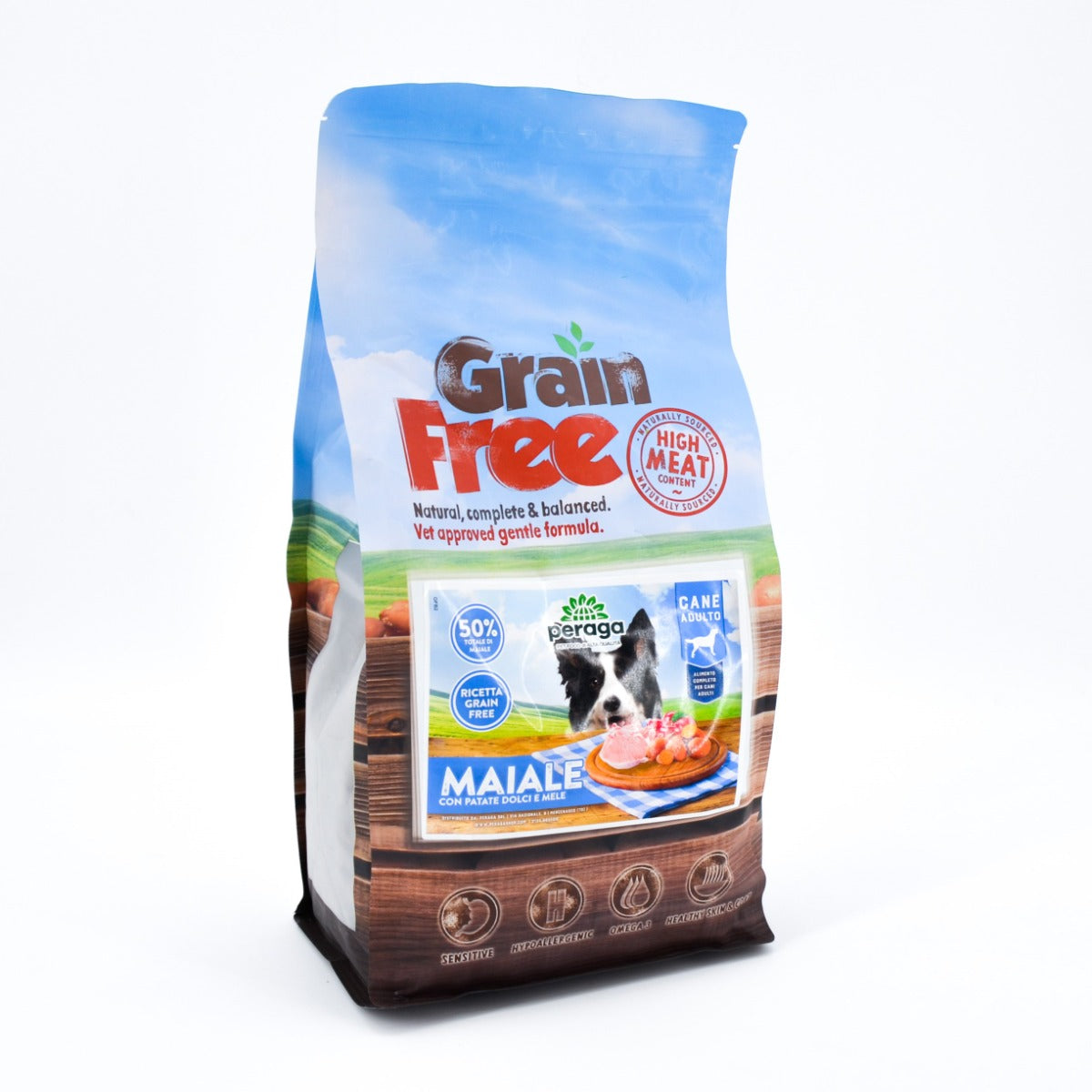 CROCCHETTE PERAGA GRAIN FREE PER CANE ADULTO 2KG MAIALE