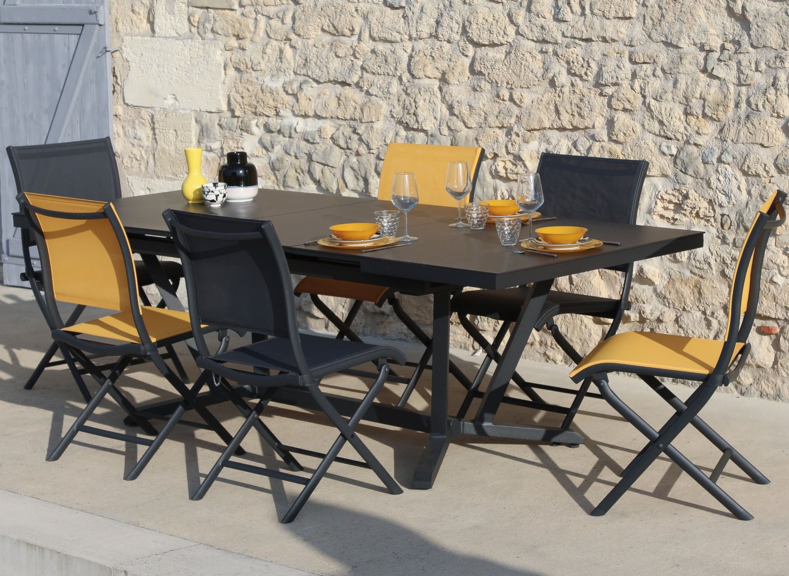 TAVOLO VITA 180/240X100 ALLUNGABILE IN KEDRA OXYDE