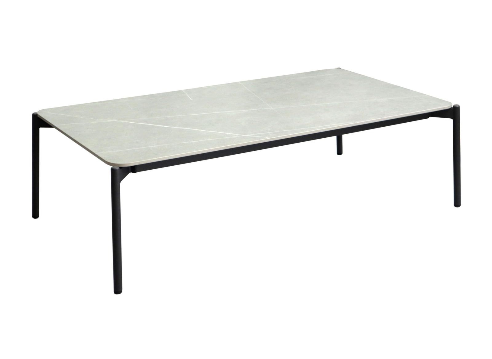 TAVOLINO BASSO RETTANGOLARE AMBIANCE GRAFITE/GRIGIO 131X76CM
