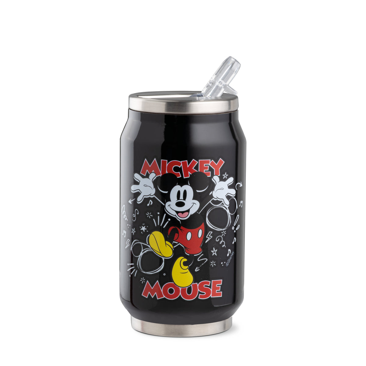 Borraccia Termica Mickey Mouse 300ml Nero con decoro Mickey Mouse EGAN