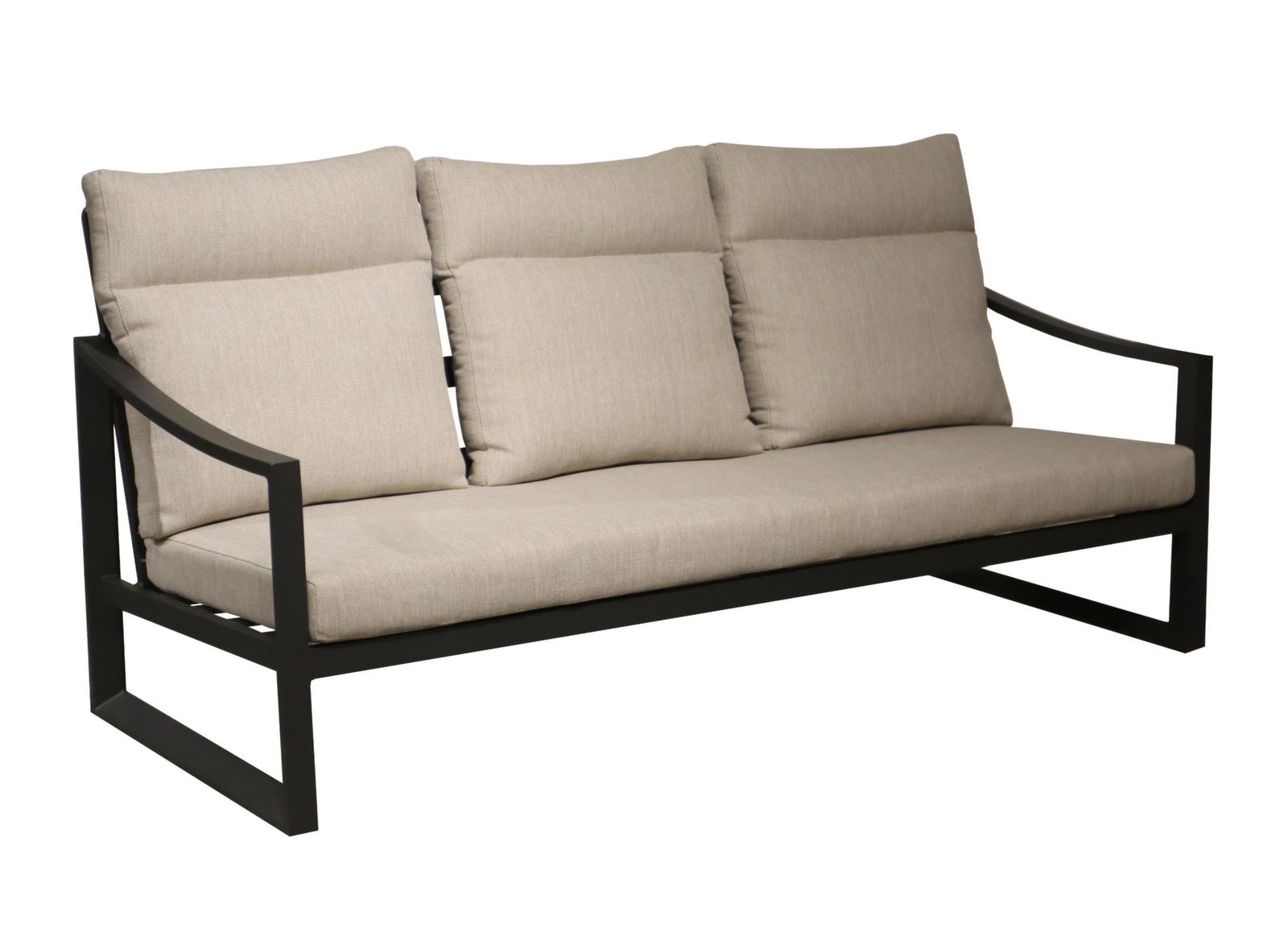Salotto da Esterno Marseille Grafite/Beige 4 pz