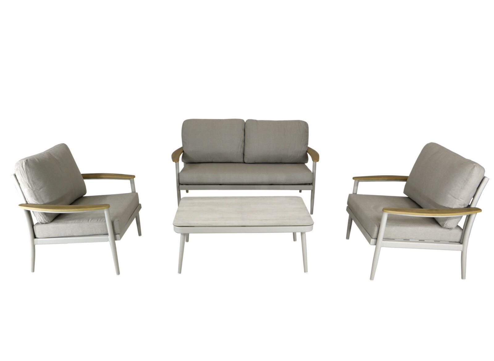 Salotto da esterno 4 pezzi Manon Beige/Crema