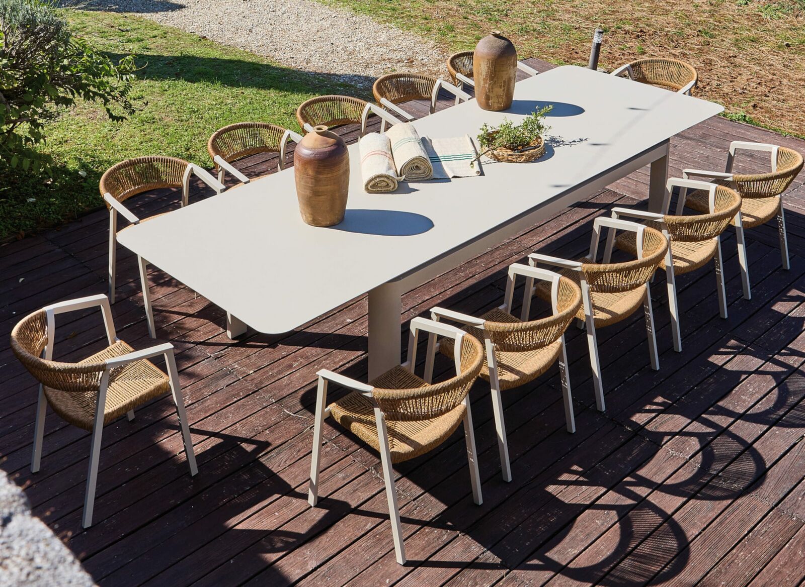Tavolo Estensibile Darius 230/350 cm Crema