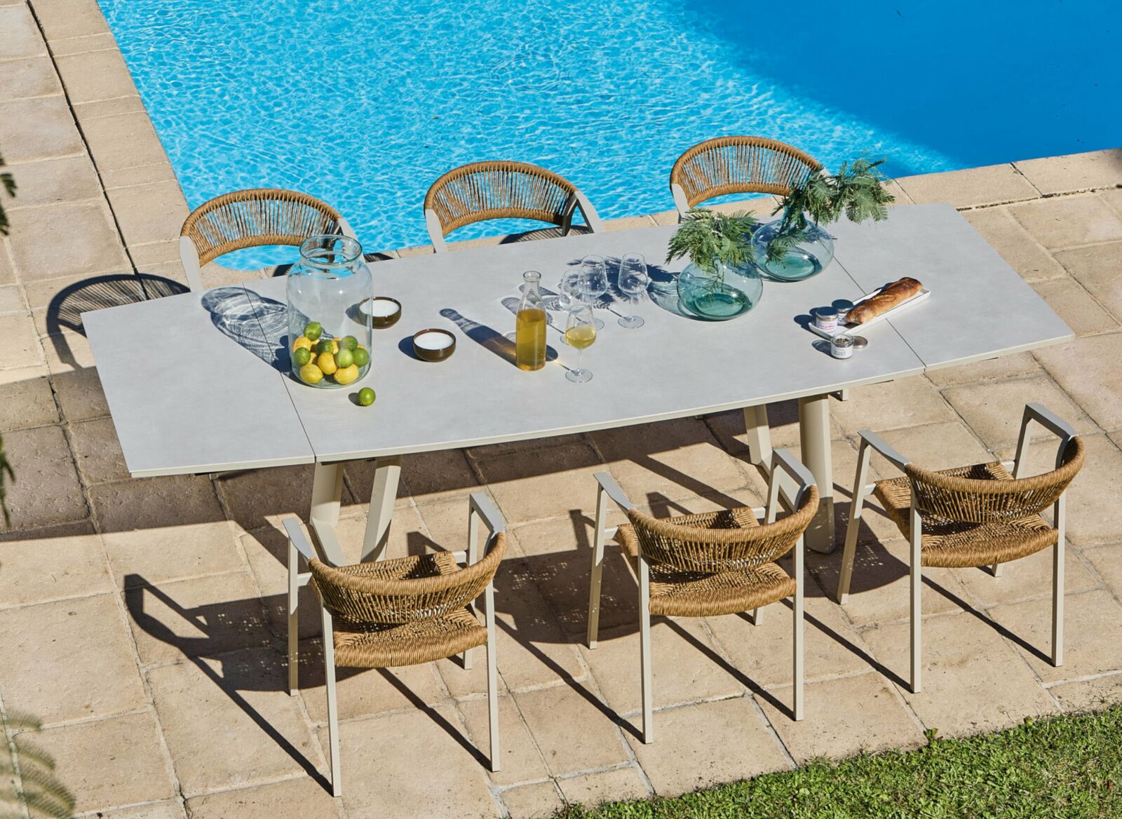 Tavolo Manta estensibile 180/230/280 cm Crema
