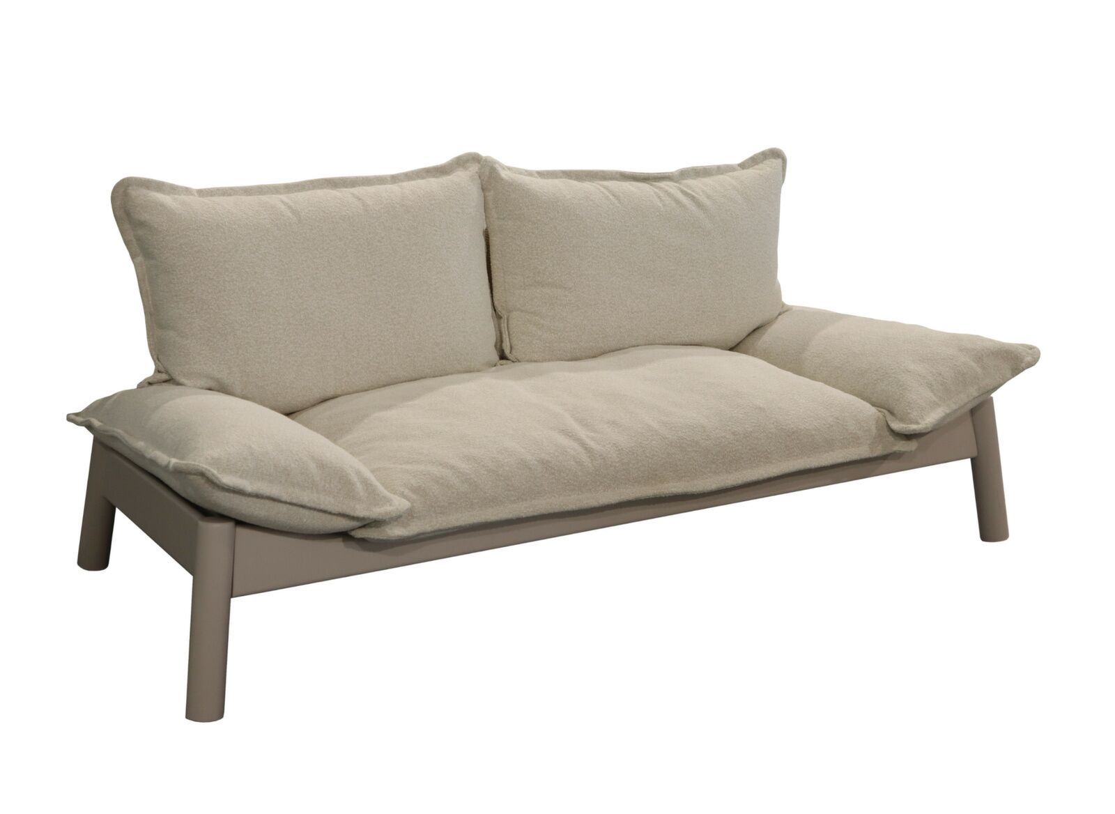 Divano Athena 2 posti 205,5x75x100,5cm Crema