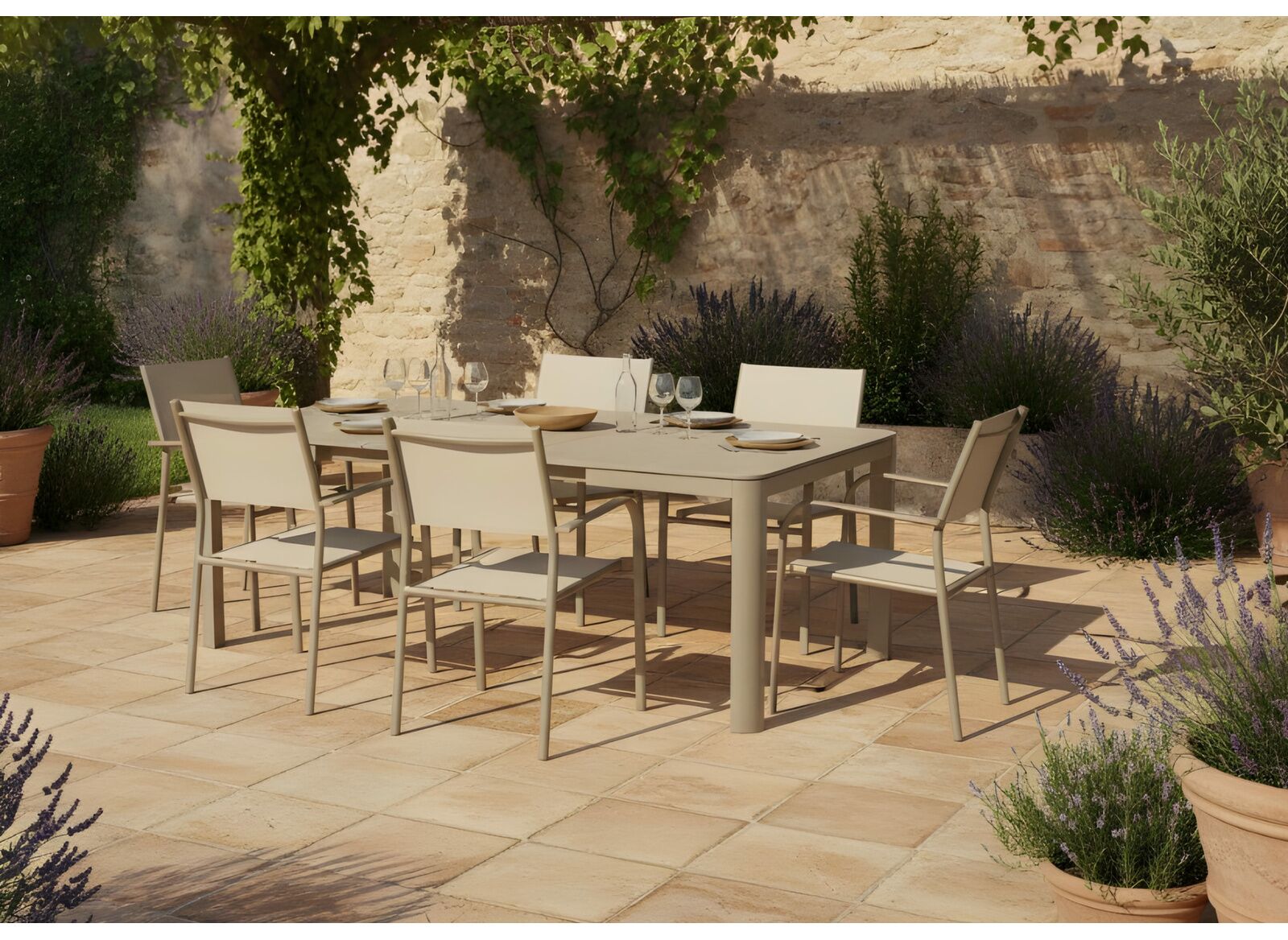 Tavolo Alma Estensibile 160/210 cm Crema