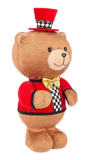 PELUCHESORSO COLYN CON CAPPELLO E VESTITO ROSSO 22X48H