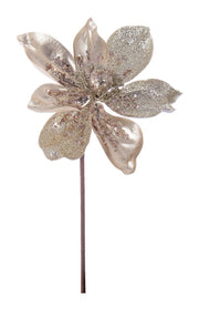RAMO CON MAGNOLIA CHAMPAGNE 18XH40CM