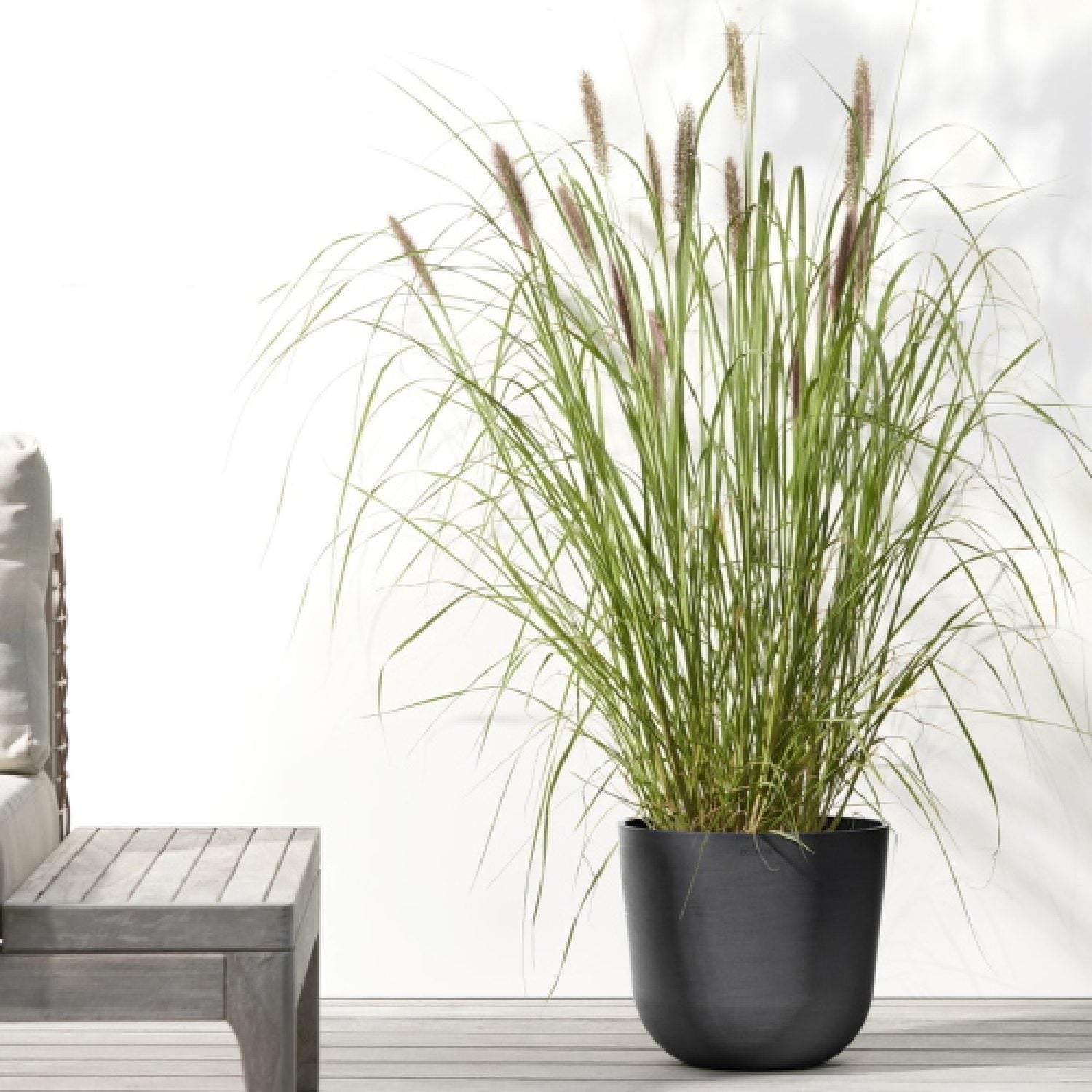 Vaso Fioriera Oslo D25 H21,8 Cm Dark Grey Ecopots
