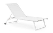 LETTINO PRENDISOLE RECLINABILE CON RUOTE TAYLOR BIANCO