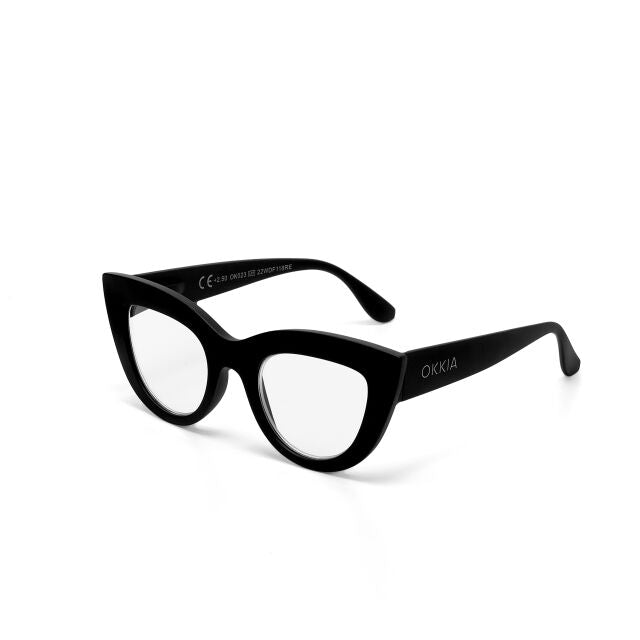 OCCHIALE MODELLO GATTO LITE SOFT TOUCH BLACK GRADAZ. 2.00