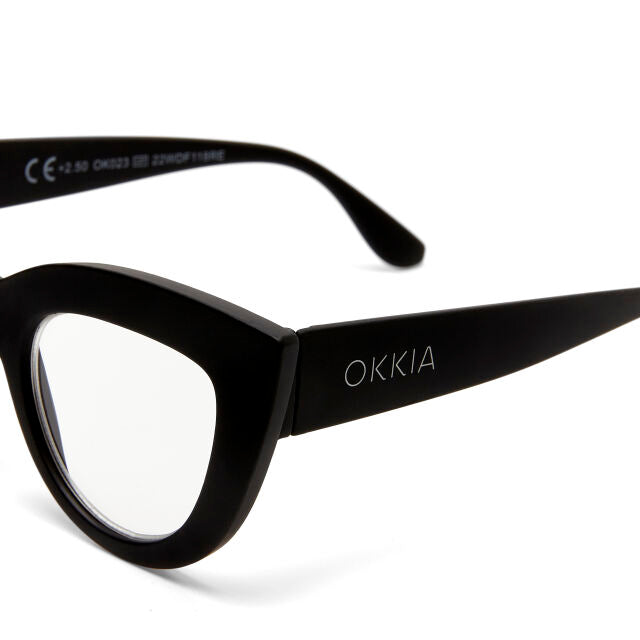 OCCHIALE MODELLO GATTO LITE SOFT TOUCH BLACK GRADAZ. 2.00