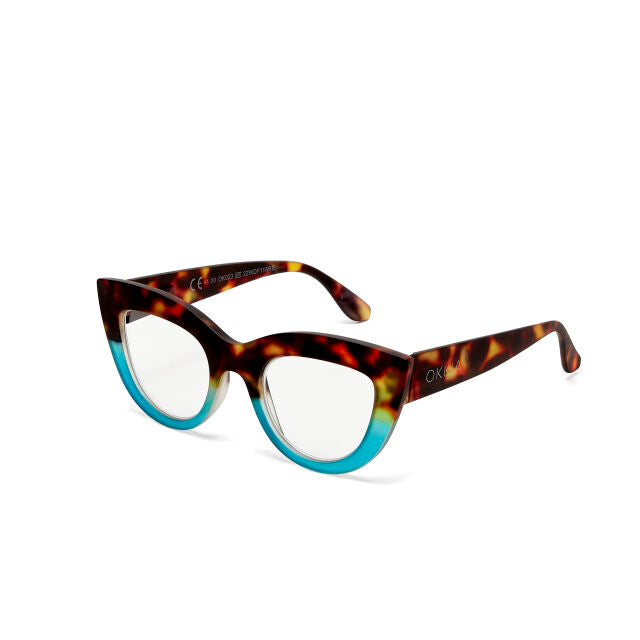OCCHIALE MODELLO GATTO LITE SOFT TOUCH HAVANA BLUE GRADAZ. 1.00